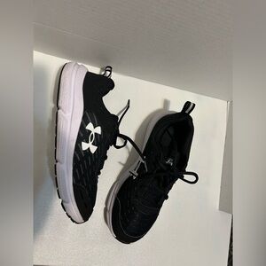 Under Armour Kids Black and White Sneakers